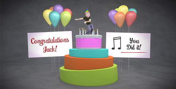 Happy Birthday Cake Dancer