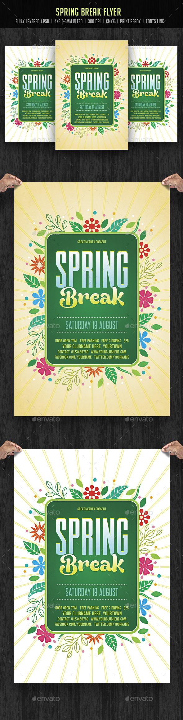 Spring Break Flyer - Events Flyers