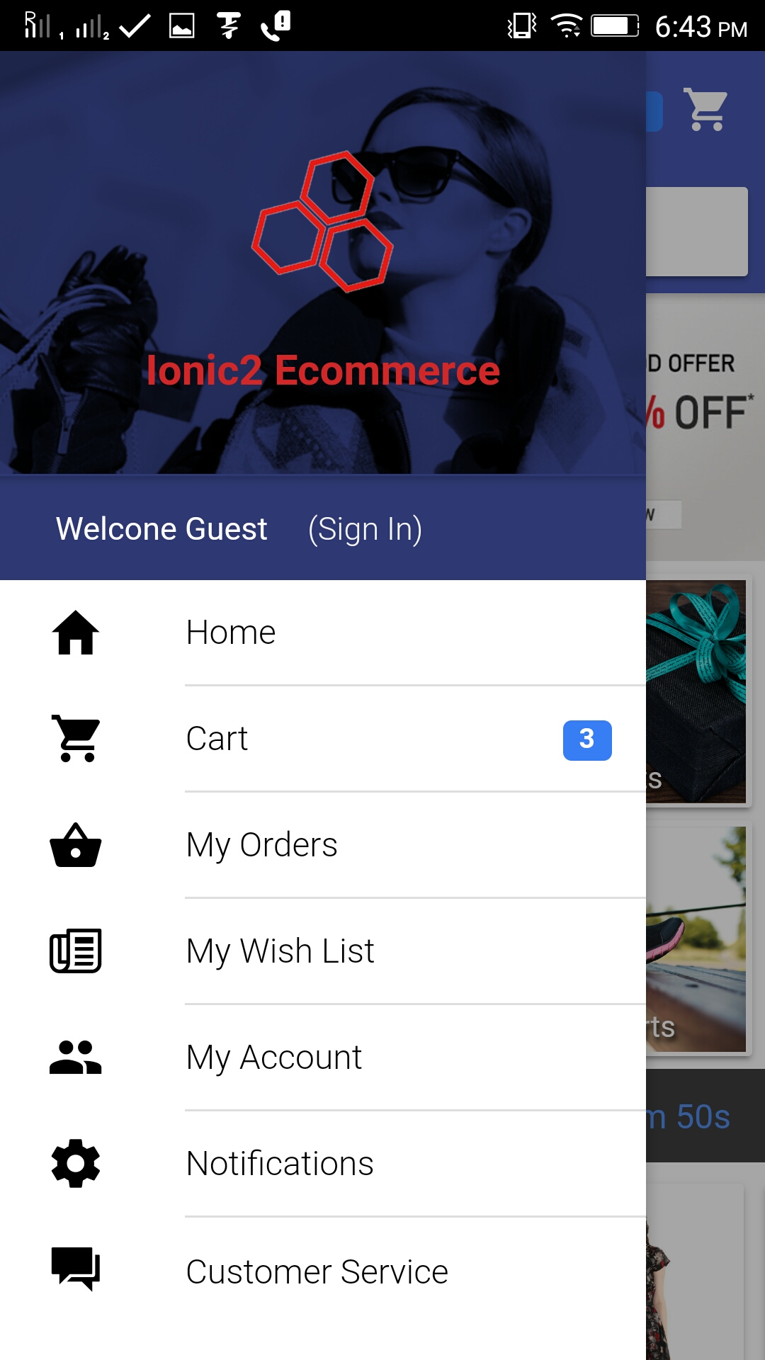 Ionic 3 Ecommerce Phonegap Cordova Hybrid App Template By Elvento Labs Ionic Ecommerce Template Free