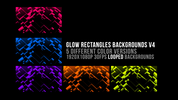 Glow Rectangle Backgrounds V4