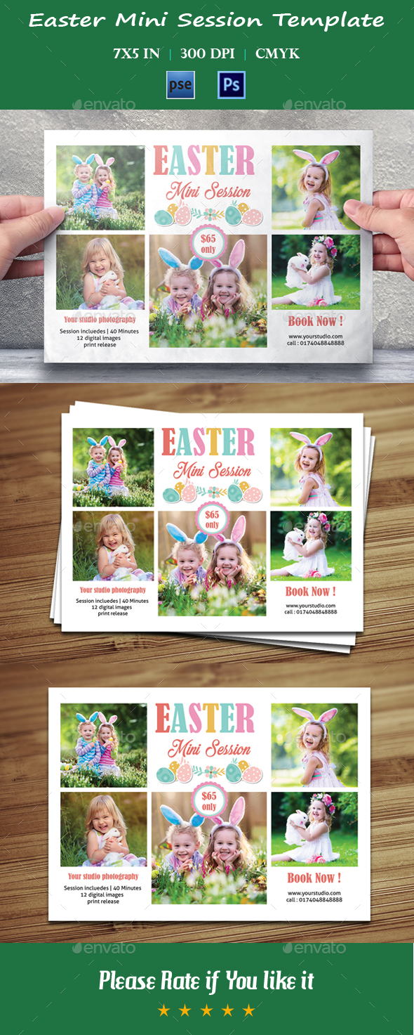 Easter Mini Session Template-V10 - Events Flyers