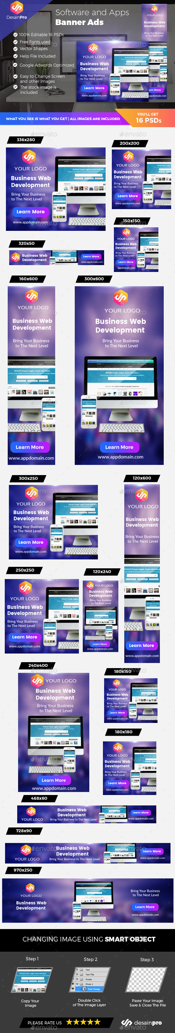 Software Banner Ads - Banners & Ads Web Elements