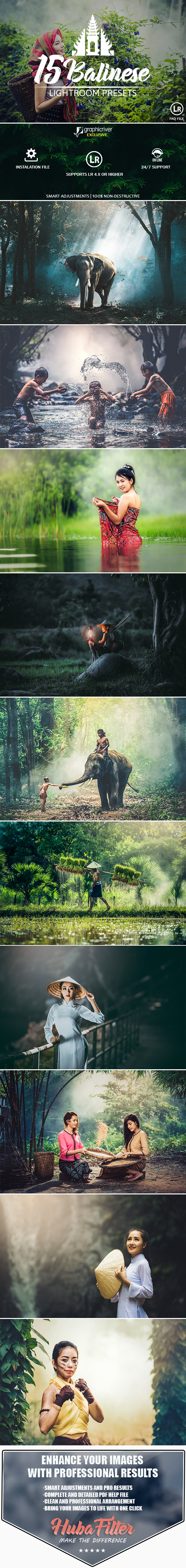 15 Balinese Pastel Premium Presets For Lightroom - Lightroom Presets Add-ons
