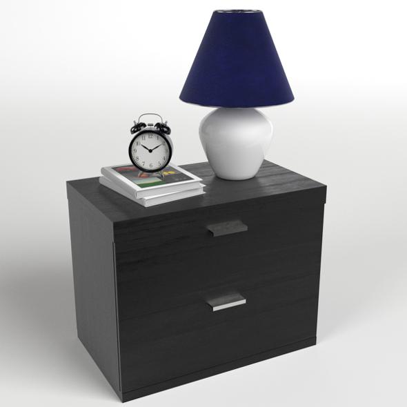 Bedside Table Set 1 - 3DOcean Item for Sale