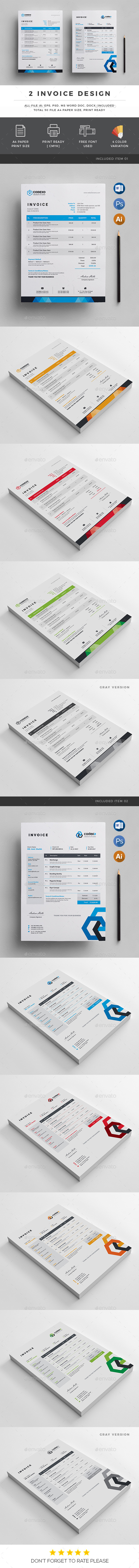Invoice - Stationery Print Templates
