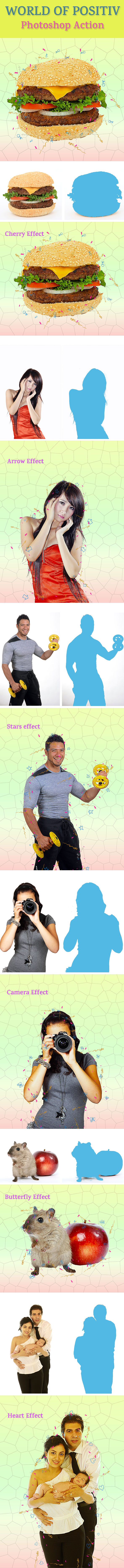 World of Positives Action Photoshop - Photo Effects Actions