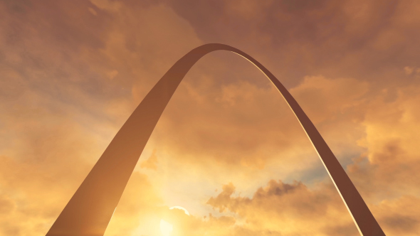 St. Louis Gateway Arch - Beautiful Sunset by Handrox-G | VideoHive