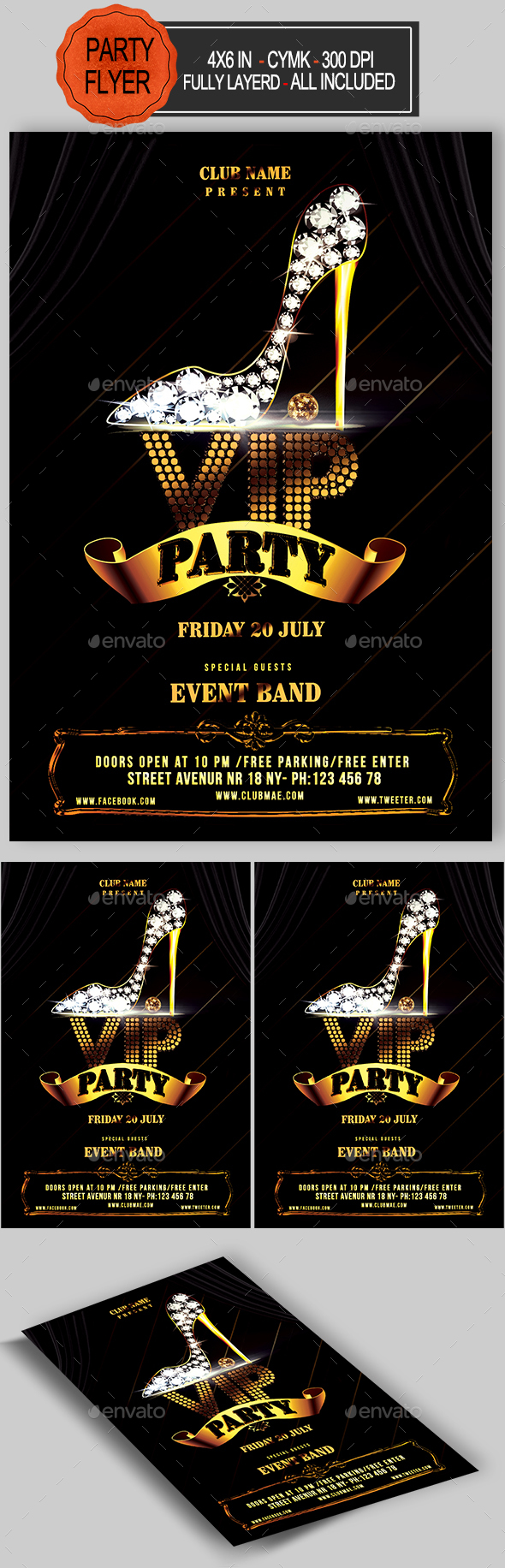VIP Party Flyer - Clubs & Parties Events