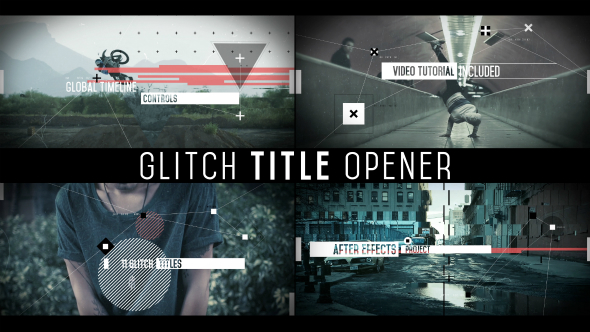 Glitch Title Opener - VideoHive 19597509