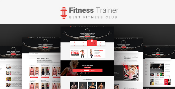 Fitness Trainer-PSD Template - ThemeForest 19597533
