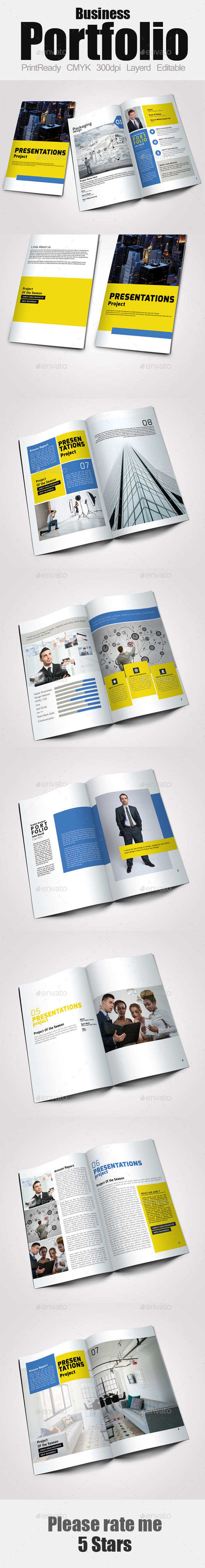 Business Portfolio Template - Portfolio Brochures