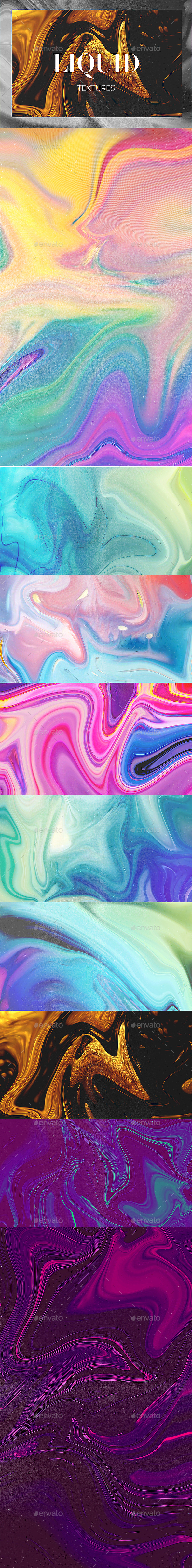 11 Liquid Backgrounds - Abstract Backgrounds