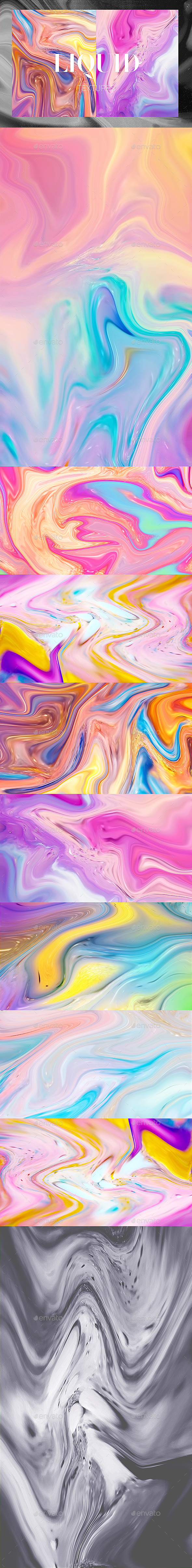 13 Liquid Backgrounds - Abstract Backgrounds