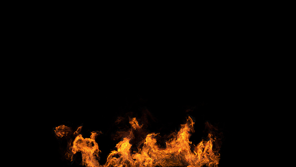 Wide Fire With Alpha 01, Motion Graphics | VideoHive