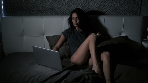 Brunette Female with Laptop