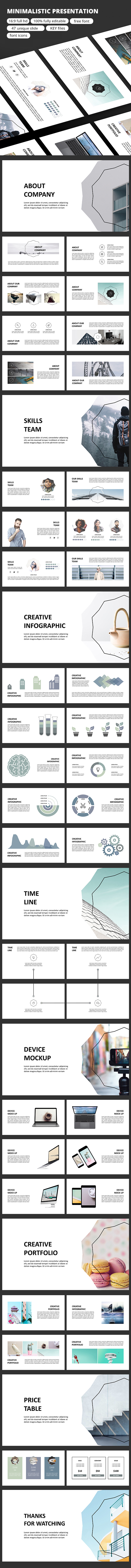 Minimalistic - Keynote Presentation - Business Keynote Templates