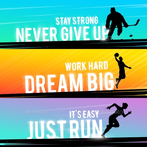Motivational Banners - Backgrounds Decorative