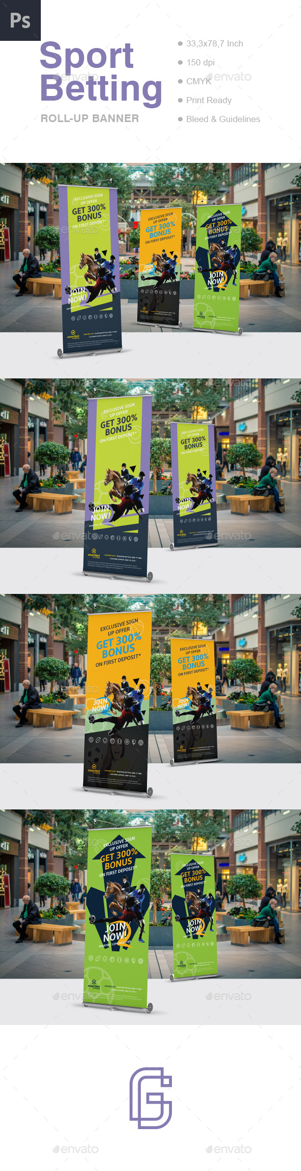 Betting Roll-Up Banner - Signage Print Templates