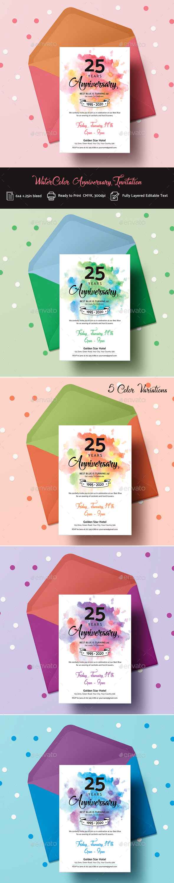 Anniversary Invitation - Invitations Cards & Invites