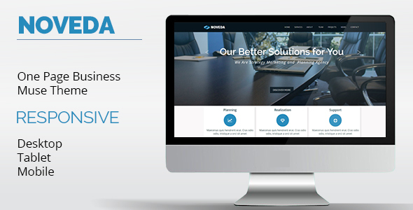 NOVEDA One Page - ThemeForest 19469762