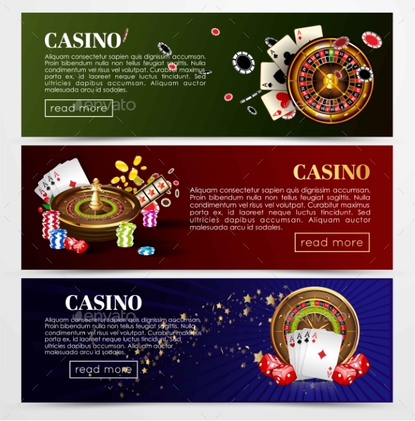 Casino Banners - Web Elements Vectors