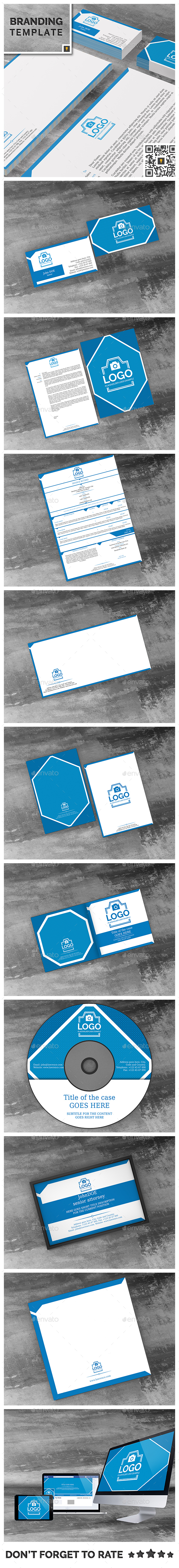 Law Firm Corporate ID Package - Stationery Print Templates