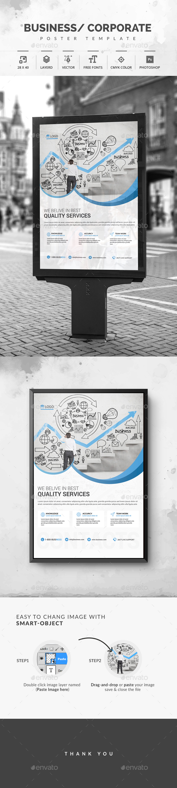 Corporate Poster - Signage Print Templates