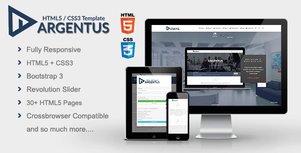 Argentus - Responsive HTML5 / CSS3 Template - Corporate Site Templates