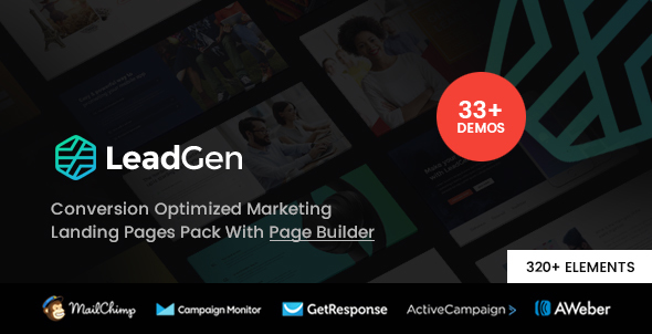 LeadGen - Multipurpose Marketing Landing Page Pack with Page Builder - Landing Pages Marketing