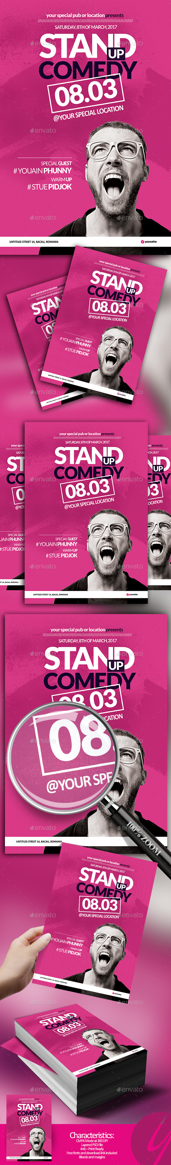 Stand Up Comedy Flyer - Events Flyers
