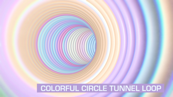 Colorful Circles Tunnel Loop