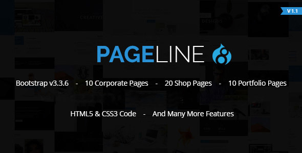 PageLine - Bootstrap Based Multi-Purpose HTML5 Drupal 8 Theme - Corporate Drupal