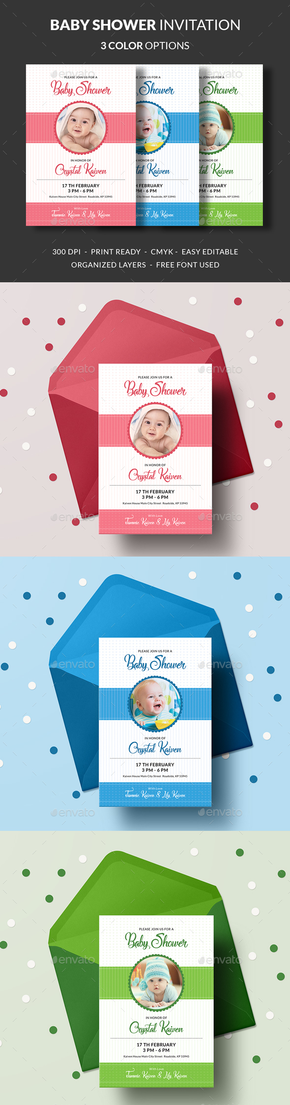 Baby Shower Invitation - Invitations Cards & Invites