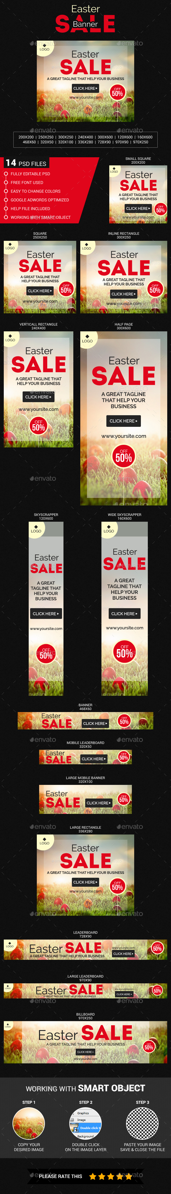 Easter Sale - Banners & Ads Web Elements