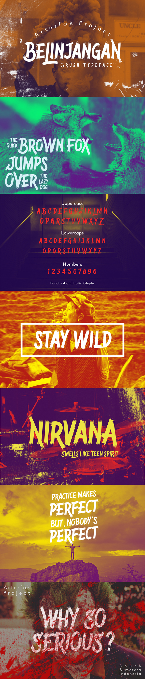 Belinjangan Typeface - Hand-writing Script