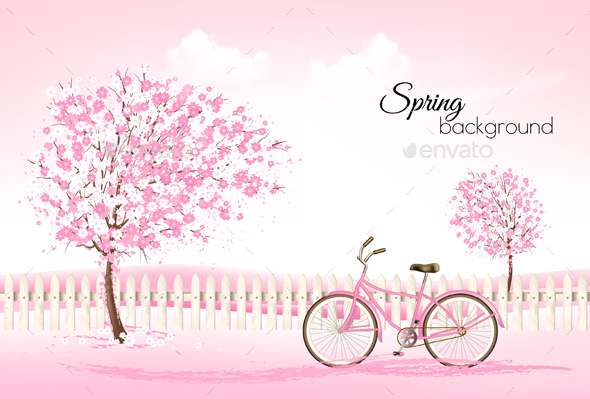 Beautiful Spring Nature Background With Trees - Seasons Nature