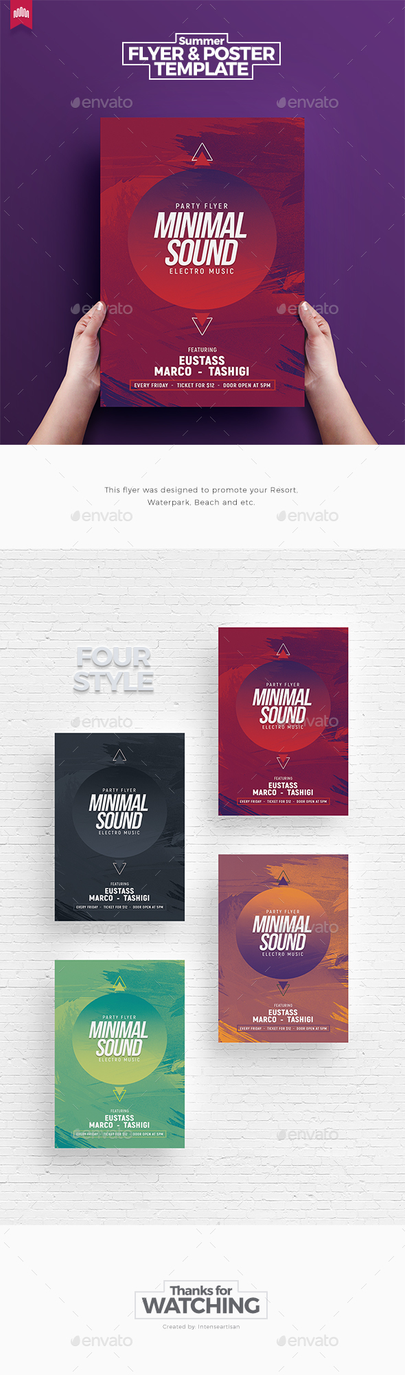 Minimal Sound V.3 - Flyer Template - Clubs & Parties Events