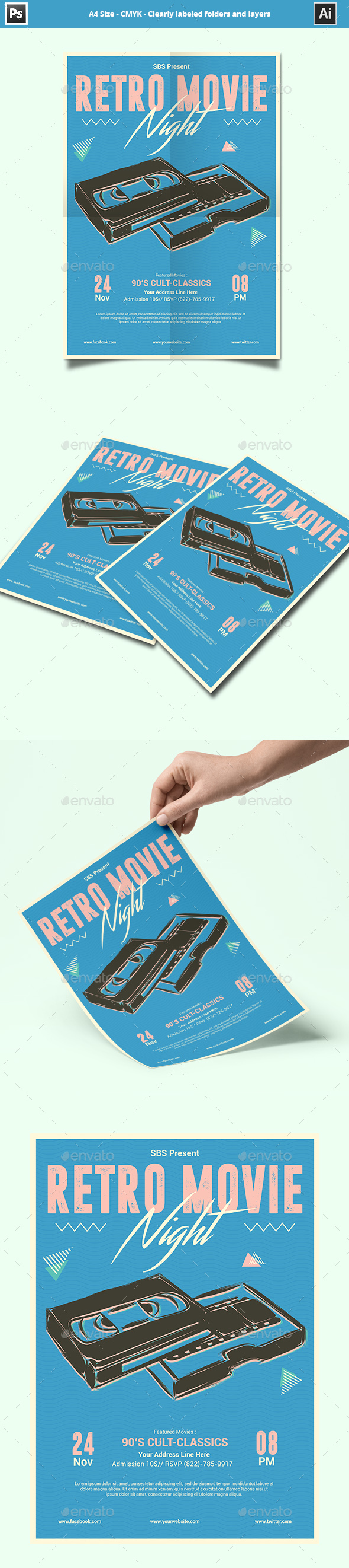 Movie Night Flyer Template - Events Flyers