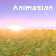 Meadow Field Animation at Sunset - ornamental Shrubs - VideoHive Item for Sale