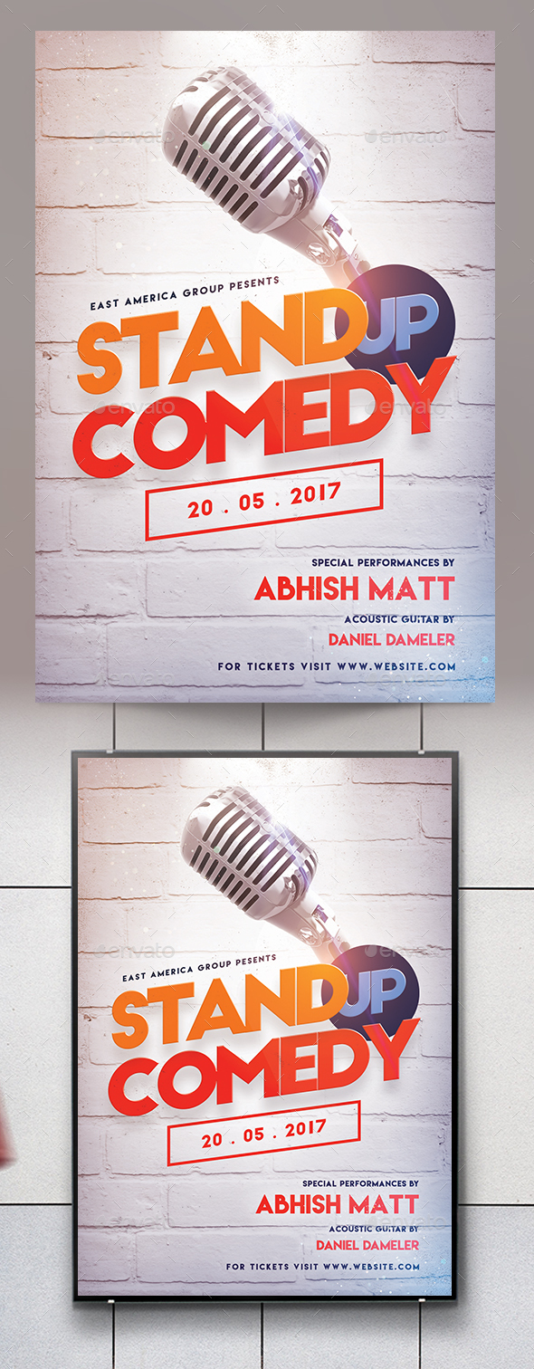 Stand Up Comedy Flyer - Events Flyers