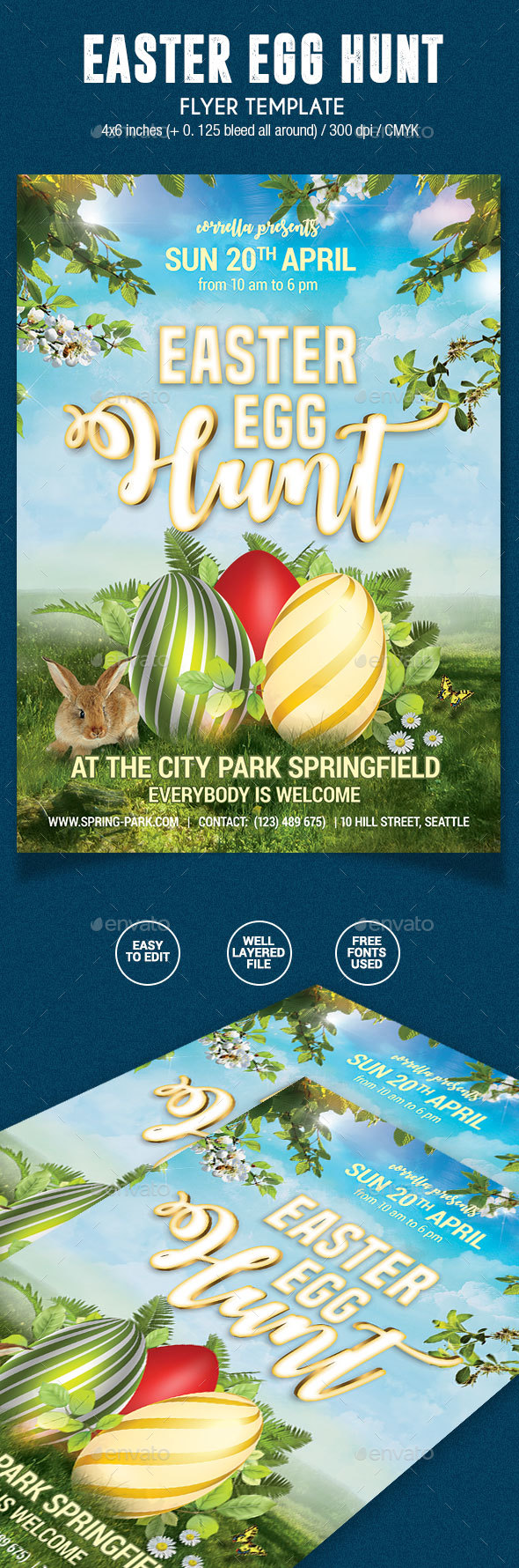 Easter Egg Hunt Flyer - Holidays Events