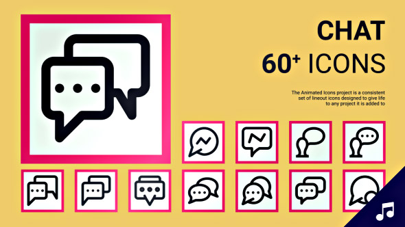 Chat MessagesSMS Icons - VideoHive 19607150
