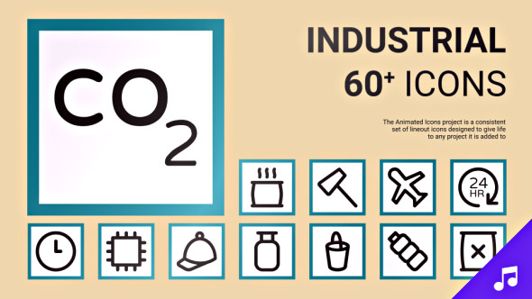 Industrial Icons and - VideoHive 19607171