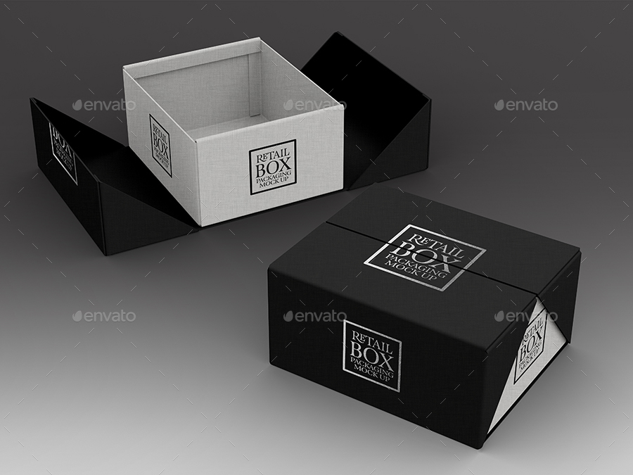 Retail Boxes Vol.3: Fold Up Box Packaging Mock Ups By Ina717 | GraphicRiver