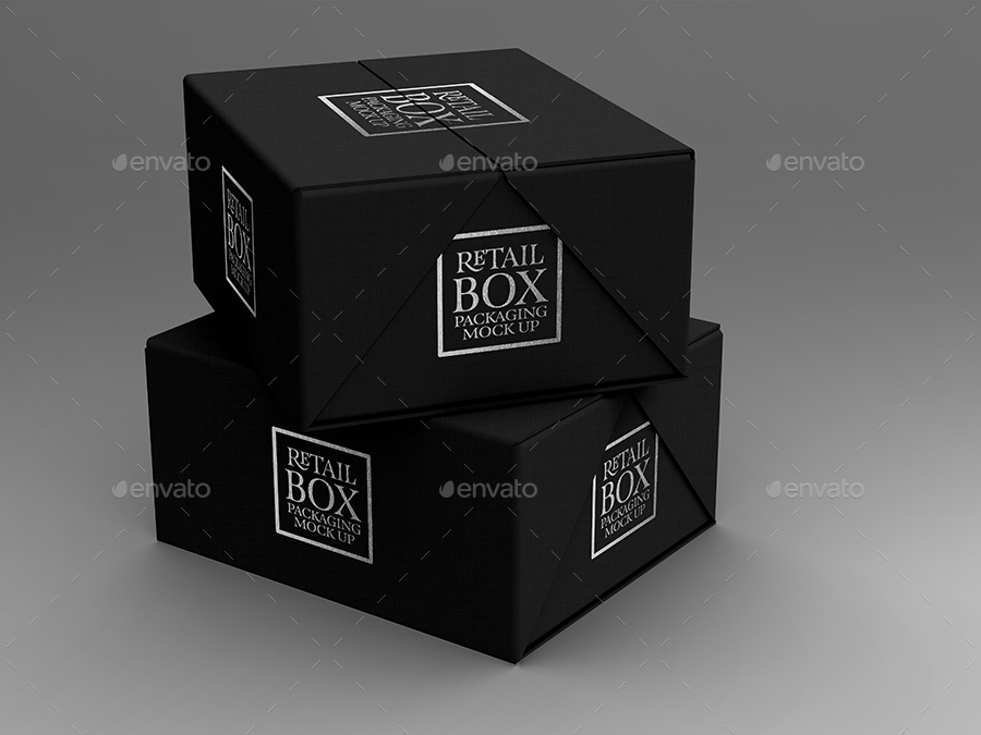 Retail Boxes Vol.3: Fold Up Box Packaging Mock Ups By Ina717 | GraphicRiver