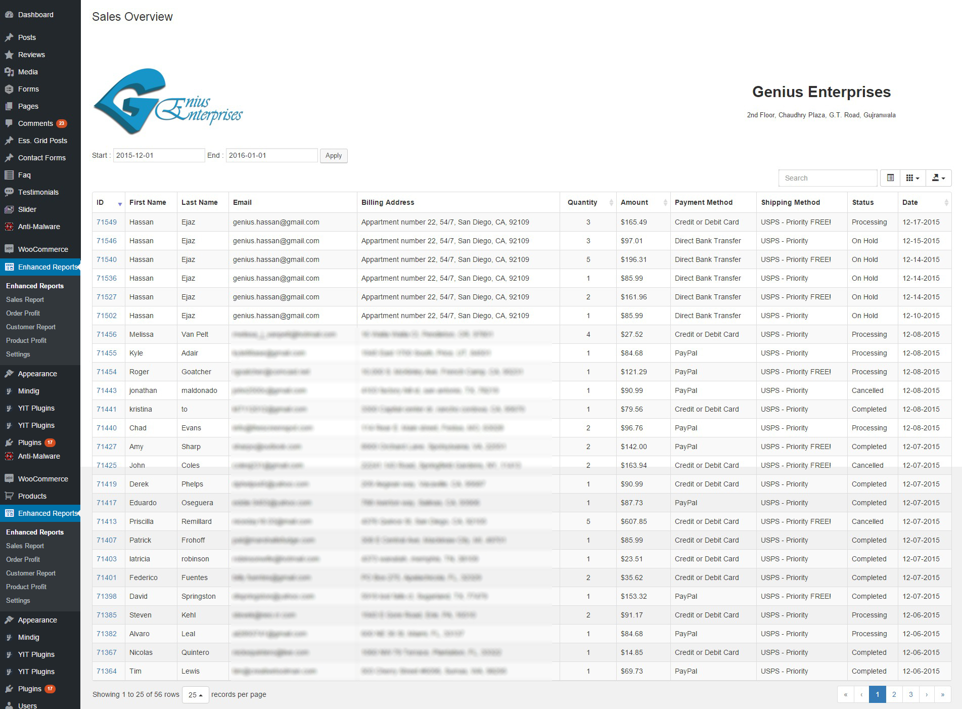 magento 2 order sales report WooCommerce CodeCanyon mogul Reports   theme by Enhanced