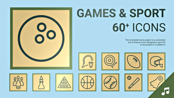 GamesSportAnimated Icons - VideoHive 19607961
