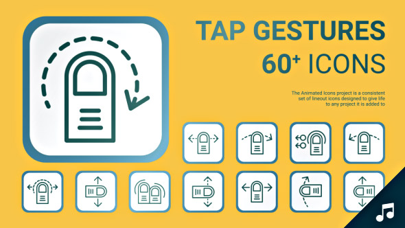 Tap Gestures Infographics - VideoHive 19608035