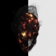 Animation Fire a Smoking Skull - VideoHive Item for Sale