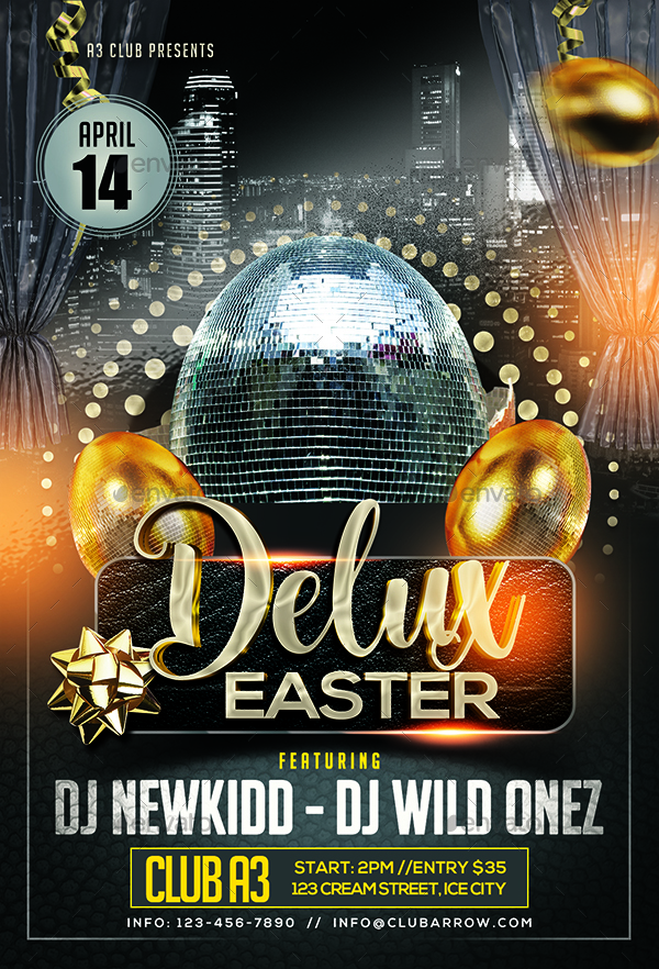 easter club flyer
